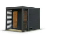 Karibu | Ares 2 Buitensauna | Antraciet-Antraciet - thumbnail