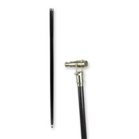 Houten wandelstok met verrekijker - thumbnail