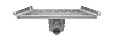 Easy Drain RVS Douchegoot Met Schuine Zijde 48,5X30 / 89,6X70 cm - 48