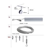 Paulmann Wire Systems 94457 Kabelsysteem compleet LED vast ingebouwd LED Zwart, Chroom - thumbnail