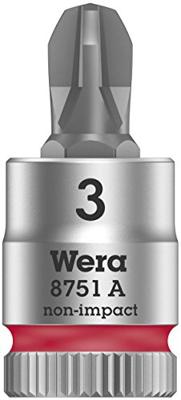 Wera 8751 A 05003352001 Kruiskop Phillips Dopsleutel-bitinzet PH 3 1/4 (6.3 mm) Wera 8751 A 05003352001 Kruiskop Phillips Dopsleutel-bitinzet PH 3 1/4 (6.3 mm)