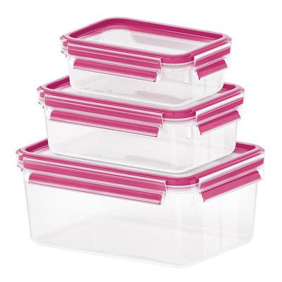 Emsa Clip & Close vershoudbakjes, 3-delige set, 0,55 / 1,0 / 2,2 L doos Emsa Clip & Close vershoudbakjes, 3-delige set, 0,55 / 1,0 / 2,2 L doos