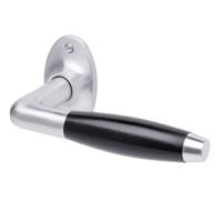 De Oude Deurklink Deurklink - Klassiek mat nikkel, ovaal rozet - thumbnail