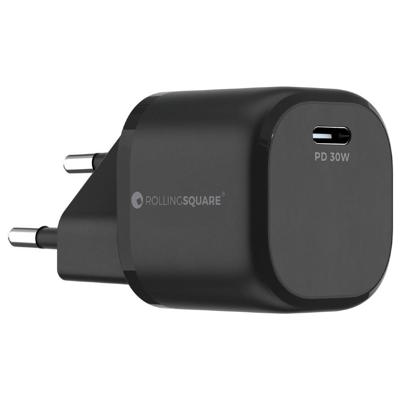 Rolling Square GaN Oplader 30W - USB-C poort - Snelladen Rolling Square GaN Oplader 30W - USB-C poort - Snelladen