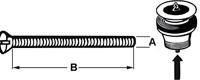 Cornat Vervangschroef Wt/Keukenkraan 50Mm - TEC317401 - thumbnail