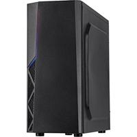 Inter-Tech b-02 rgb midi tower behuizing (zwart | 3x usb-a | rgb | window) - thumbnail