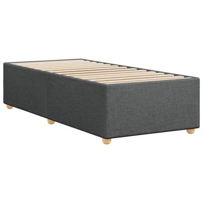 Bedframe zonder matras 80x200 cm stof donkergrijs