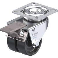 Blickle LDA-POA 75G Dubbel zwenkwiel Wieldiameter: 75 mm Draagvermogen (max.): 100 kg 1 stuk(s) - thumbnail