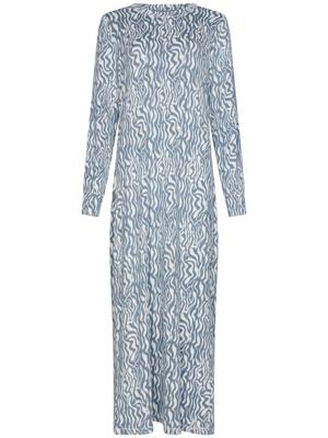 Pastunette extra lang fleece dames nachthemd - Blue Mirage - Blauw