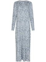 Pastunette extra lang fleece dames nachthemd - Blue Mirage - Blauw - thumbnail