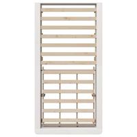Bedframe met opslag Wit 100 x 200 cm Massief grenenhout - thumbnail