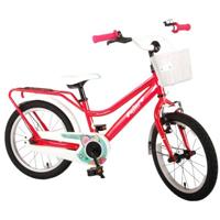 Volare Brilliant 16 Inch 25,4 cm Meisjes Terugtraprem Rood/Wit - thumbnail