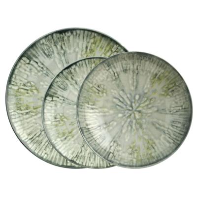 Arthur Krupp Serviesset Fusion Grey - 12-delig / 4 personen - 4 dinerborden, 4 ontbijtborden en 4 diepe borden