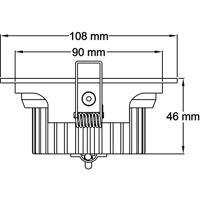 Deko Light 565071 COB 95 LED-inbouwlamp Energielabel: F (A - G) LED vast ingebouwd 10 W Zilver - thumbnail