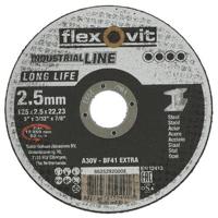 Flexovit doorslijpschijf - A30VBF41 - 125 x 2.5 x 22 mm - thumbnail