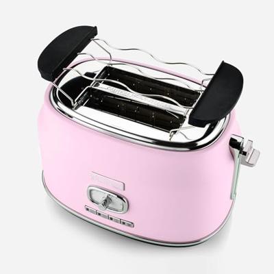 Retro Serie - 2 Slice Toaster -815W - Pink Retro Serie - 2 Slice Toaster -815W - Pink