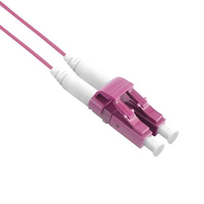 ROLINE Glasvezel kabel, dun, 50/125µm OM4, LC/LC, LSOH, Slim, violet, 3 m