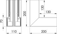OBO Bettermann 6274340 Montageaccessoire (b x d) 110 mm x 70 mm 1 stuk(s) Zuiver wit - thumbnail