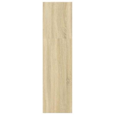 Boekenkast 40x30x114 cm bewerkt hout sonoma eikenkleurig