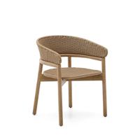 Kave Home Tuinstoel 'Arinella' Acaciahout en geweven touw - thumbnail