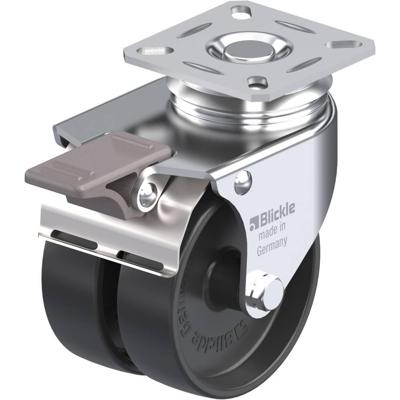 Blickle LDA-POA 75G-FI Dubbel zwenkwiel Wieldiameter: 75 mm Draagvermogen (max.): 100 kg 1 stuk(s)