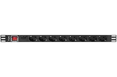 Strip 19" 8 Tomas Schuko Lanberg PDU-08F-0200-BK Strip 19" 8 Tomas Schuko Lanberg PDU-08F-0200-BK
