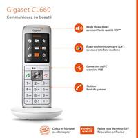 Gigaset CL660 Duo - Draadloze vaste telefoon - 2 handsets - Wit [Franse versie] - thumbnail