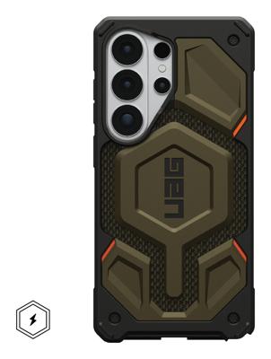 Urban Armor Gear Monarch Pro Case Samsung Galaxy S26 Ultra Ultra-groen MagSafe compatible, Met magneetmodule