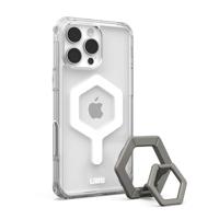 Urban Armor Gear Bundle Backcover Apple iPhone 16 Pro Max Ice, Transparant, Wit, Titaan MagSafe compatible - thumbnail