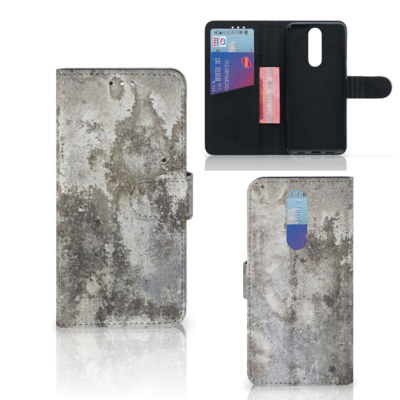 Alcatel 3 (2019) Bookcase Beton Print Alcatel 3 (2019) Bookcase Beton Print