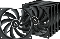 Arctic ARCTIC F12 - Rev 3 - Gehäuselüfter - 120 mm - Schwarz (Packung mit 5) PC-ventilator Zwart (b x h x d) 120 x 25 x 120 mm - thumbnail