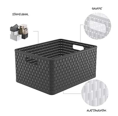 Rotho 1166808853 Opbergmand (l x b x h) 43 x 33 x 21.5 cm Antraciet 1 stuk(s)