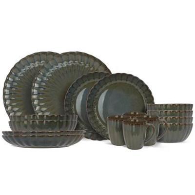 Cosy & Trendy Serviesset Astera Ocean 16-delig / 4 personen - 4 dinerborden, 4 diepe borden, 4 kommen en 4 mokken Cosy & Trendy Serviesset Astera Ocean 16-delig / 4 personen - 4 dinerborden, 4 diepe borden, 4 kommen en 4 mokken