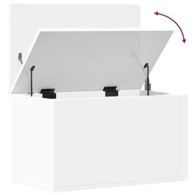 Opbergbox 60x35x35 cm bewerkt hout wit