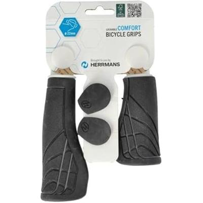 Herrmans Bike Components Oy Herrmans handvatset line dd36 90/125mm zwart Herrmans Bike Components Oy Herrmans handvatset line dd36 90/125mm zwart