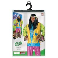 Carnavalskleding: Hippie kostuum man 4-delig Flow - thumbnail