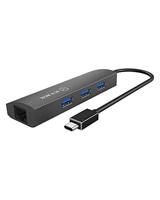 ICY BOX USB-C (USB 3.2 Gen 2) multiport hub 4 poorten Antraciet - thumbnail