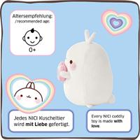 Nici pluchen knuffel molang regenboog met hart in geschenkdoos, 16cm - thumbnail