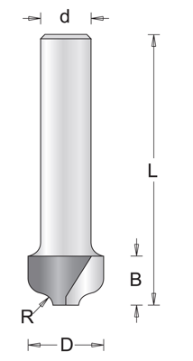 8 MM PROFIELFREES 12.7X50X2