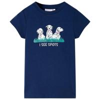 VidaXL Kindershirt 116 marineblauw - thumbnail