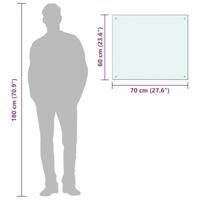 VidaXL Spatscherm keuken 70x60 cm gehard glas wit - thumbnail