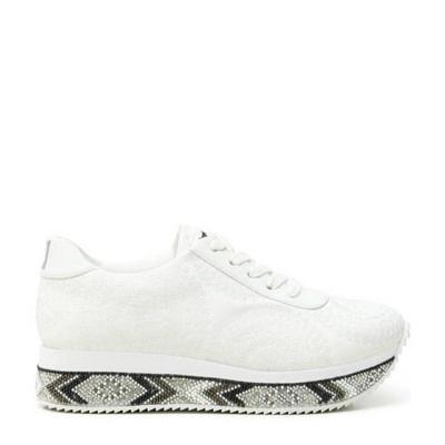 Desigual plateau sneakers wit Desigual plateau sneakers wit