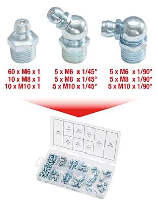 KS Tools Smeernippel assortiment, M6-8-10x1,0, 110-delig 1 stuk(s)