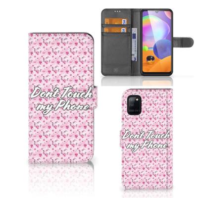 Samsung Galaxy A31 Portemonnee Hoesje Flowers Pink DTMP | Portemonnee hoesje Samsung Galaxy A31 Portemonnee Hoesje Flowers Pink DTMP | Portemonnee hoesje