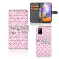 Samsung Galaxy A31 Portemonnee Hoesje Flowers Pink DTMP | Portemonnee hoesje - thumbnail
