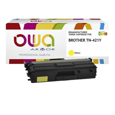 Toner OWA alternatief tbv Brother TN-421Y geel Toner OWA alternatief tbv Brother TN-421Y geel