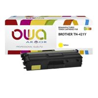 Toner OWA alternatief tbv Brother TN-421Y geel - thumbnail