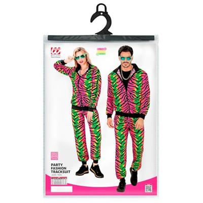 Neon Rave Trainingspak Zebraprint Gekleurd Neon Rave Trainingspak Zebraprint Gekleurd