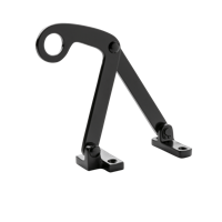 De Oude Deurklink Raamuitzetter bovenraam zwart - thumbnail