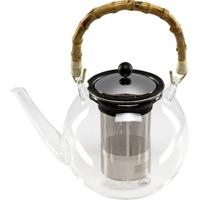 bodum ASSAM BAMBOO 1 Liter Theekoker Transparant, Zwart, Bamboe - thumbnail